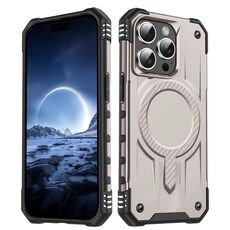 Per iPhone 15 Pro Max Straship MagSafe TPU Hybrid PC Phone Case (oro)