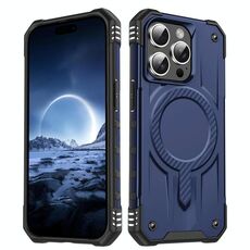 Per iPhone 15 Pro Max Straship MagSafe TPU Hybrid PC Phone Case (Blu)