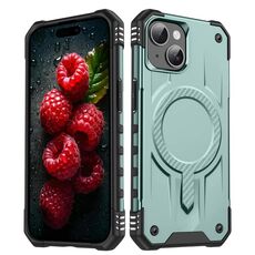 Per iPhone 14/13 Straship MagSafe TPU Hybrid PC Phone Case (verde notte)