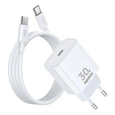 Caricabatterie GaN REMAX RP-U71 30W Type-C compatibile con tutti i dispositivi con cavo dati, spina: spina UE (bianco)