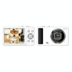DC15 2,4 pollici 18X Zoom digitale Fotocamera 4K HD Video 64MP Riprese (Bianco)