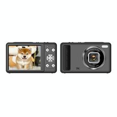 DC15 2,4 pollici 18X Zoom digitale Fotocamera 4K HD Video 64MP Riprese (Nero)
