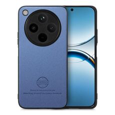Per OPPO Find X8 Twill Fabric Custodia in pelle con retro in pelle (blu)