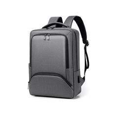 OUMANTU 2105-1 Zaino sportivo impermeabile per laptop di grande capacità con porta USB (grigio)