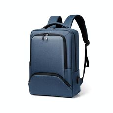 OUMANTU 2105-1 Zaino sportivo impermeabile per laptop di grande capacità con porta USB (blu)