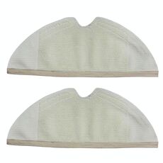 2 pezzi/confezione straccio mop pad per aspirapolvere Xiaomi Mi Smart Robot 2a generazione S50 S51 30x11cm (beige)