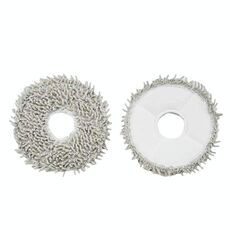 2 pezzi/confezione di stracci per mocio per Ecovacs DEEBOT X1 TURBO / X1 PLUS / X1 OMNI / T10 TURBO (grigio)