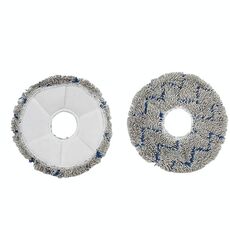 2 pezzi/confezione di stracci per mocio per Ecovacs DEEBOT X1 TURBO / X1 PLUS / X1 OMNI / T10 TURBO (blu grigio)