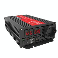 Gurxun 1500W Dual USB Fast Charger Dual Display Digitale Inverter a onda sinusoidale pura, specifiche: spina UE da 12 V a 220 V