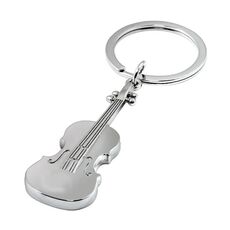 Ciondolo portachiavi in ​​metallo a forma di violino
