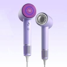 D3 110000 Asciugacapelli a ioni negativi a temperatura costante intelligente ad alta velocità, colore: spina UK viola