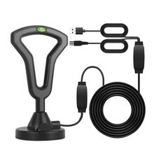 Antenna TV digitale da 5 m, ricevitore di segnale per interni ed esterni, antenna TV a onde terrestri DVB-T2