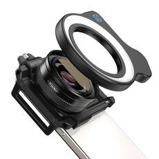 Obiettivo macro APEXEL 10-20x con kit luce di riempimento a 45 modalità per smartphone