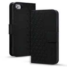 Per iPhone 16e Business Diamond Buckle Custodia in pelle con cordino (nero)