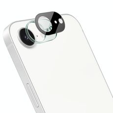 Per iPhone 16e imak Pellicola per lente in vetro integrata ad alta definizione Versione nera
