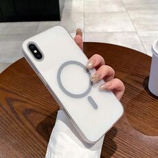 Per iPhone XS Max Custodia per telefono PC MagSafe Ice Fog (grigio titanio)