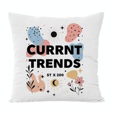 Federa per cuscino per divano stampata Current Trends senza stampa centrale su richiesta, dimensioni: 40x40 cm (velluto granulare Twill)