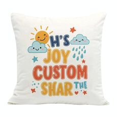 Federa per cuscino per divano stampata JOY CUSTOM senza stampa centrale su richiesta, dimensioni: 35x35 cm (velluto olandese)