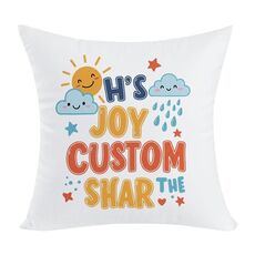 Cuscino per divano stampato JOY CUSTOM con stampa centrale su richiesta, dimensioni: 60x60 cm (elasticità bidirezionale)