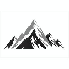 Stampa su tela decorativa con stampa a getto d'inchiostro EPSON 320g senza cornice Snow Mountain, su richiesta, dimensioni: 15x20 cm