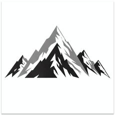 Stampa su tela decorativa con stampa a getto d'inchiostro EPSON 320g senza cornice Snow Mountain, su richiesta, dimensioni: 80x80cm