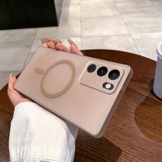 Per vivo S17 Fine Hole Ice Fog MagSafe PC Phone Case (oro)