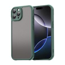 Per iPhone 16 Pro Max Fan Dun Series TPU Hybrid PC Custodia per telefono glassata (verde)