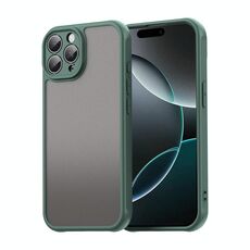 Per iPhone 16 Pro Fan Dun Series TPU Hybrid PC Custodia per telefono glassata (verde)