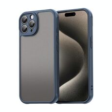 Per iPhone 15 Pro Fan Dun Series TPU Hybrid PC Custodia per telefono glassata (blu)