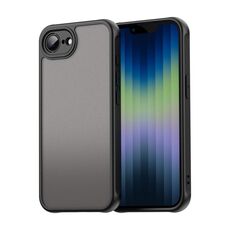 Per iPhone 16e Fan Dun Series TPU Hybrid PC Custodia per telefono glassata (nero)