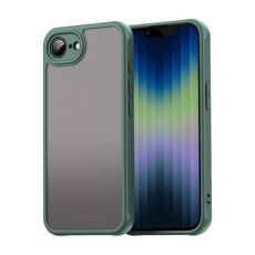 Per iPhone 16e Fan Dun Series TPU Hybrid PC Custodia per telefono glassata (verde)