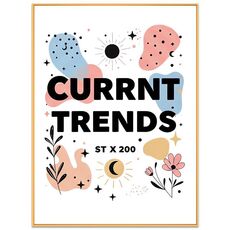 Tendenze attuali Pittura decorativa con cornice in lega di alluminio Stampa su richiesta, dimensioni: 15x20 cm