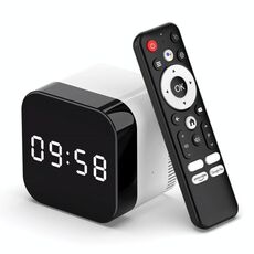 H96Max 8K UHD Android 14 Smart TV Box con telecomando, 2 GB + 16 GB, Allwinner H728 Octa-Core (spina AU)