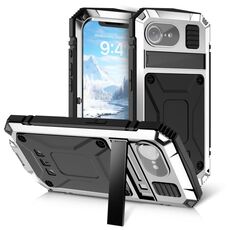 Per iPhone 16e Life Custodia impermeabile antipolvere antiurto per telefono (argento)