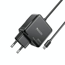 Yesido YC75 PD65W 2m Cavo USB-C / Tipo-C Caricabatterie per laptop, spina UE (nero)