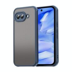 Per Google Pixel 9a Fan Dun Series TPU Hybrid PC Custodia per telefono glassata (blu)