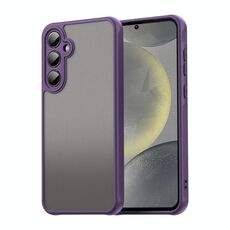 Per Samsung Galaxy S24 5G Fan Dun Series TPU Hybrid PC Custodia per telefono glassata (viola)