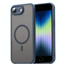Per iPhone 16e Fan Dun Series TPU Hybrid PC Frosted Magsafe Custodia per telefono (blu)
