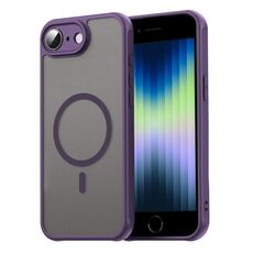 Per iPhone 16e Fan Dun Series TPU Hybrid PC Frosted Magsafe Custodia per telefono (viola)