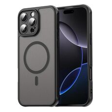 Per iPhone 16 Pro Fan Dun Series TPU Hybrid PC Frosted Magsafe Custodia per telefono (nero)