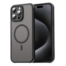 Per iPhone 15 Pro Max Fan Dun Series TPU Hybrid PC Frosted Magsafe Custodia per telefono (nero)