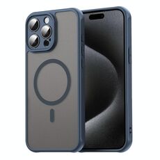 Per iPhone 15 Pro Fan Dun Series TPU Hybrid PC Frosted Magsafe Custodia per telefono (blu)