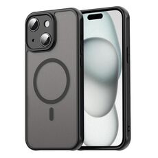 Per iPhone 15 Plus Fan Dun Series TPU Hybrid PC Frosted Magsafe Custodia per telefono (nero)