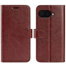 Per Google Pixel 9a R64 Texture Custodia in pelle con flip orizzontale (marrone)