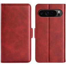 Per Google Pixel 9 Pro XL Custodia per telefono in pelle con fibbia magnetica orizzontale a doppio lato (rosso)