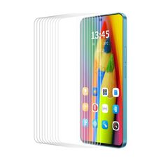 Per Xiaomi Poco X7 Pro 10 pezzi ENKAY 9H Big Arc Edge Pellicola in vetro temperato in alluminio e silicone ad alta resistenza