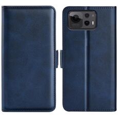 Per Asus Zenfone 12 Ultra Custodia in pelle con chiusura magnetica orizzontale a doppio lato (blu scuro)