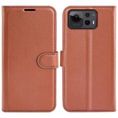Per Asus Zenfone 12 Ultra Litchi Texture Custodia in pelle con supporto orizzontale a libro (marrone)