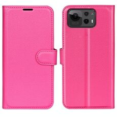 Per Asus Zenfone 12 Ultra Litchi Texture Custodia in pelle con supporto orizzontale a libro (rosso rosa)