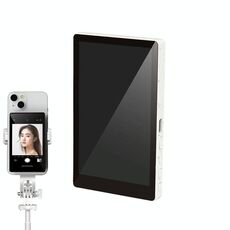 Schermo del monitor posteriore magnetico per selfie senza fili per smartphone (bianco)